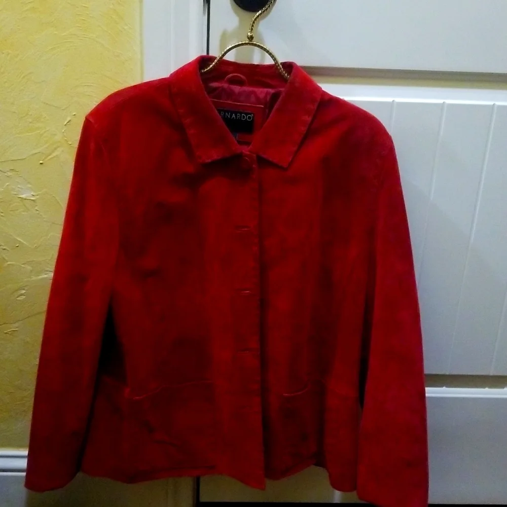 Red Suede Jacket - Picture 1 of 2